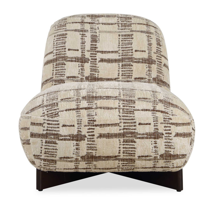  Evans Modern Armless Accent Chair