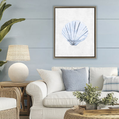 Muted Clam Shell Subtlety Floating Frame, design by Camila Juncos