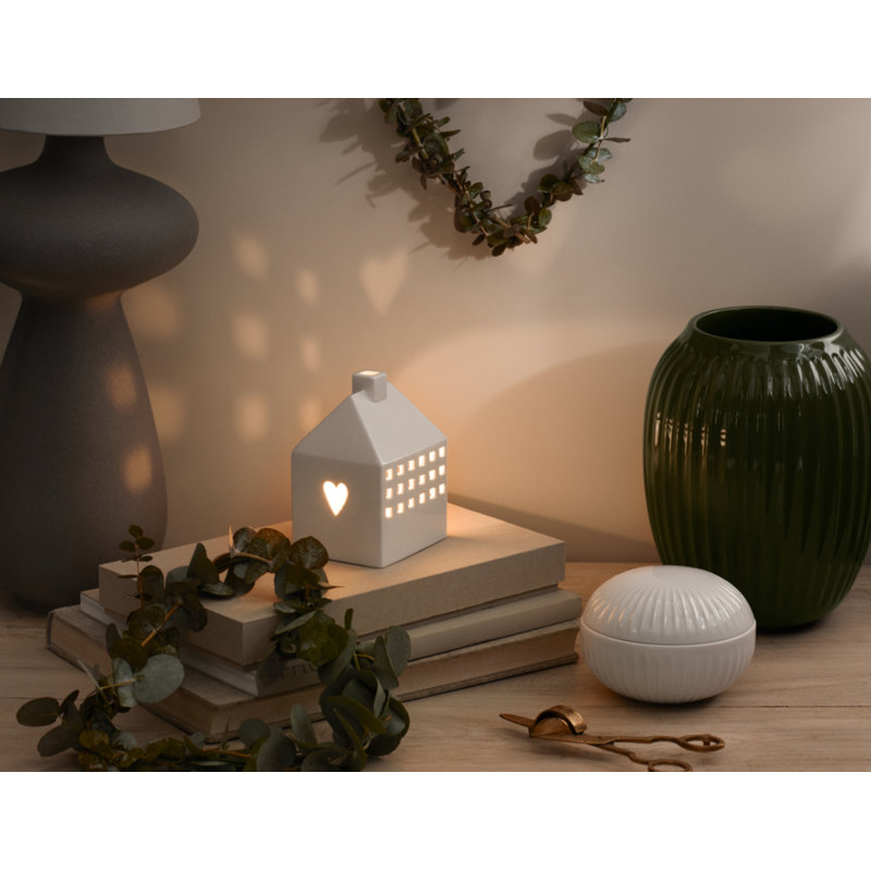 Hammershøi Stoneware Table Vase, 8.3" H x 6.7" W x 6.7" D