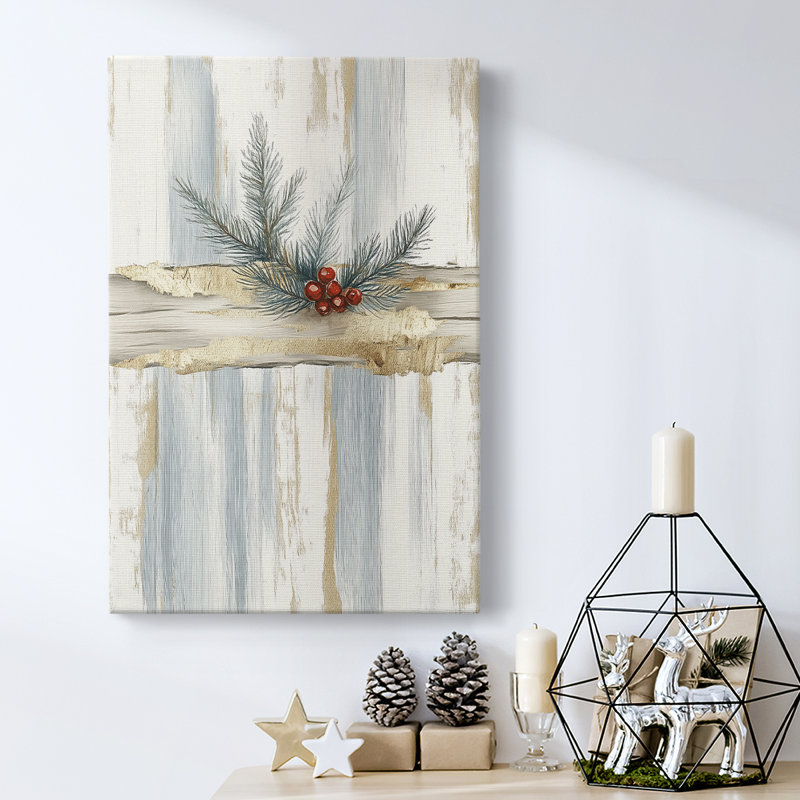 Art des Fêtes de Noël - Toile tendue avec châssis CCD, H 36 po x l 24 po