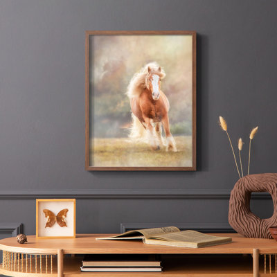 Horse Motion VII Framed Print - Solid Wood