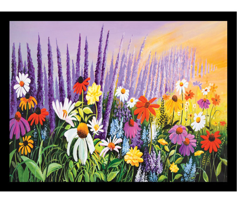 « jardin panoramique poster » par elizabeth stack, reproduction d’art encadrée, H 12 po x l 16 po x P 1 po