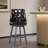 Bar Stools, Modern Wax Leather Bar Stools, 360° Swivel With Backrest, Thick Waterproof Seat Cushion, Suitable For Bar, Kitchen And Makeup-1260259452-1253126031