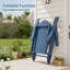 Chaise Adirondack pliante en PEHD robuste, capacité 350 lb, chaise Adirondack d'extérieur avec porte-gobelet pour patio, pelouse et balcon-1982933425