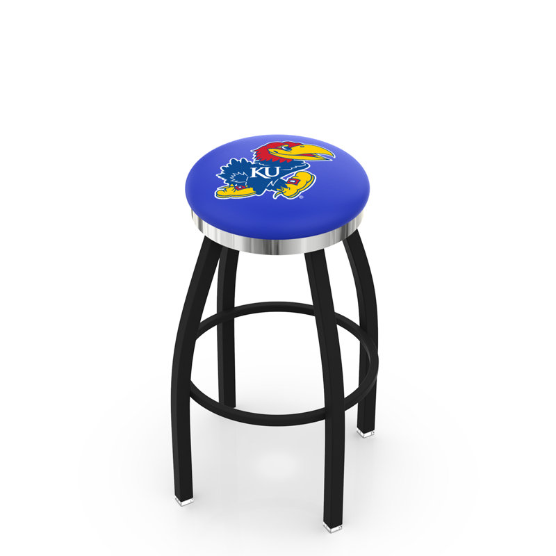 NCAA 36" Swivel Bar Stool, Kansas