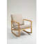 Fauteuil oscillant rembourré