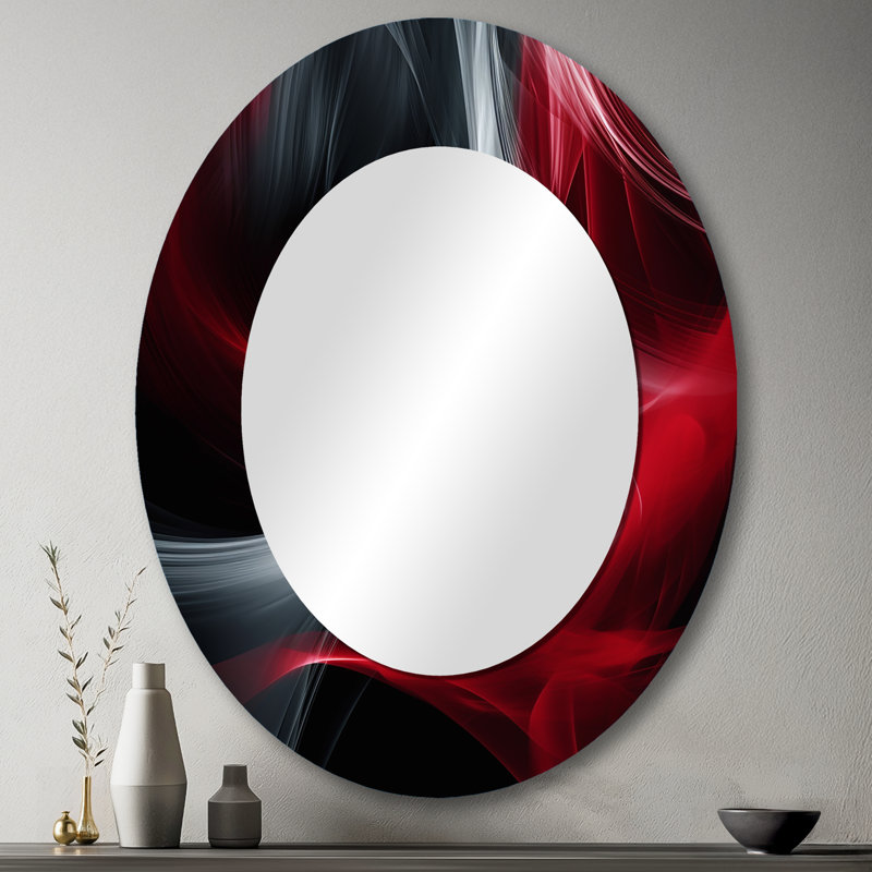Miroir mural Pentti, 36 po x 24 po, Ovale