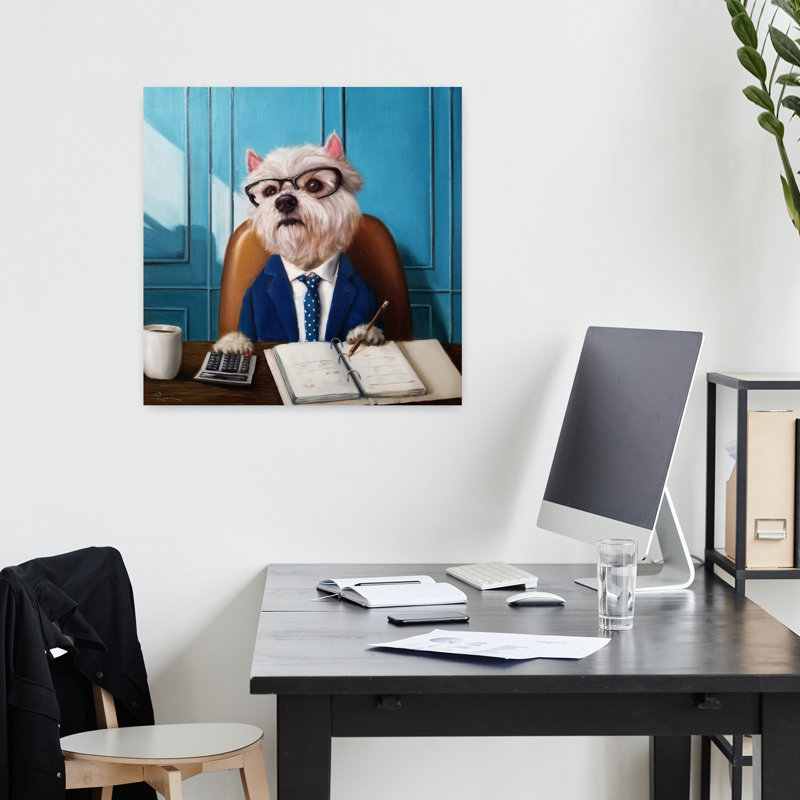 Cfo Contemporary Dog Urban Art, H 18 po x l 18 po