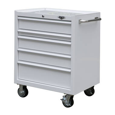 26-Inch 5-Drawer Rolling Cabinet - THE ORIGINAL PINK BOX