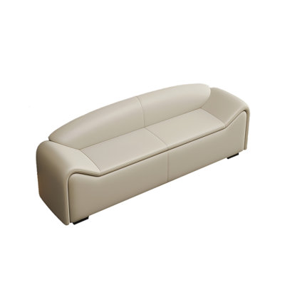 Banc rembourré en cuir Cardon