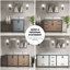 Meuble-lavabo double l 60 po x P 22 po avec plateau blanc et miroirs 22 po Ziva-1703737238-1614013633