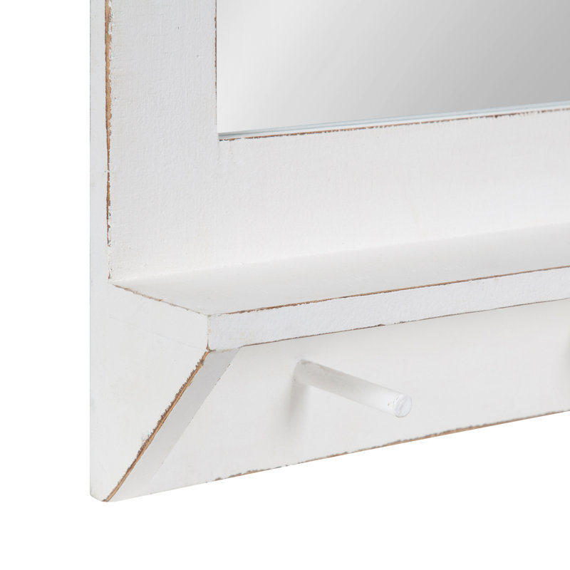 Miroir d'appoint mural Dayanah, Blanc