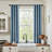 Grommet Room Darkening Linen Textured Curtain-607110994-607110984