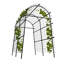 Treillis arche de jardin en acier 7,5 pi avec tiges de pergola en métal très hautes, largeur réglable, assemblage sans outil