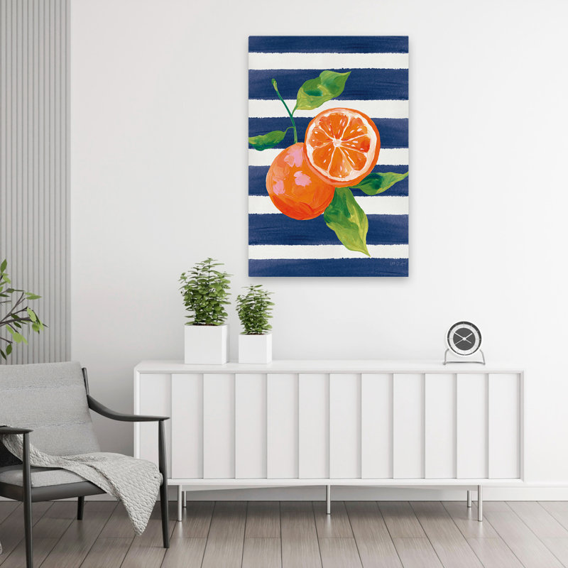 Bella Citrus Ii Art, art abstrait contemporain, H 36 po x l 24 po