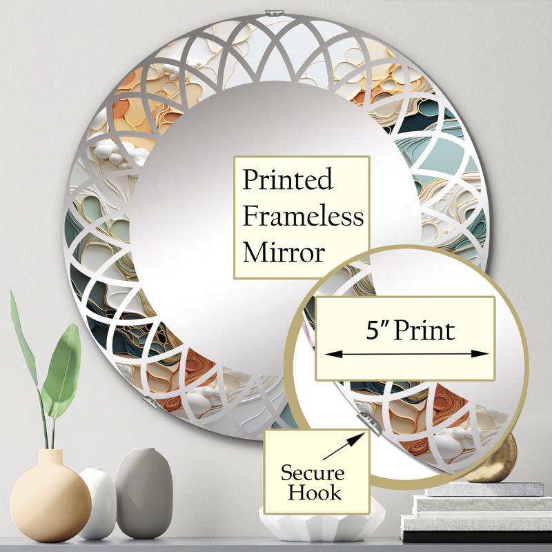 Miroir mural sans cadre, 24 po x 24 po