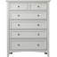 Commode en bois massif à 5 tiroirs de 40 po de largeur Yani-1081517680