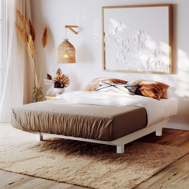 Hardison Bed, European Single (90 x 200 cm), White