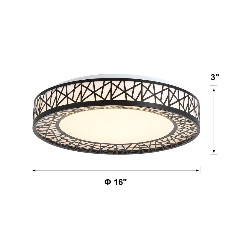 RGB Bird’S Nest LED Ceiling Light – Dimmable RGB+2700/6500K, App & Remote Control, ETL-Certified, 3.50" H x 20" W x 20" D