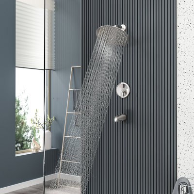 Pressure-Balanced Complete Shower System with Rough in-Valve
