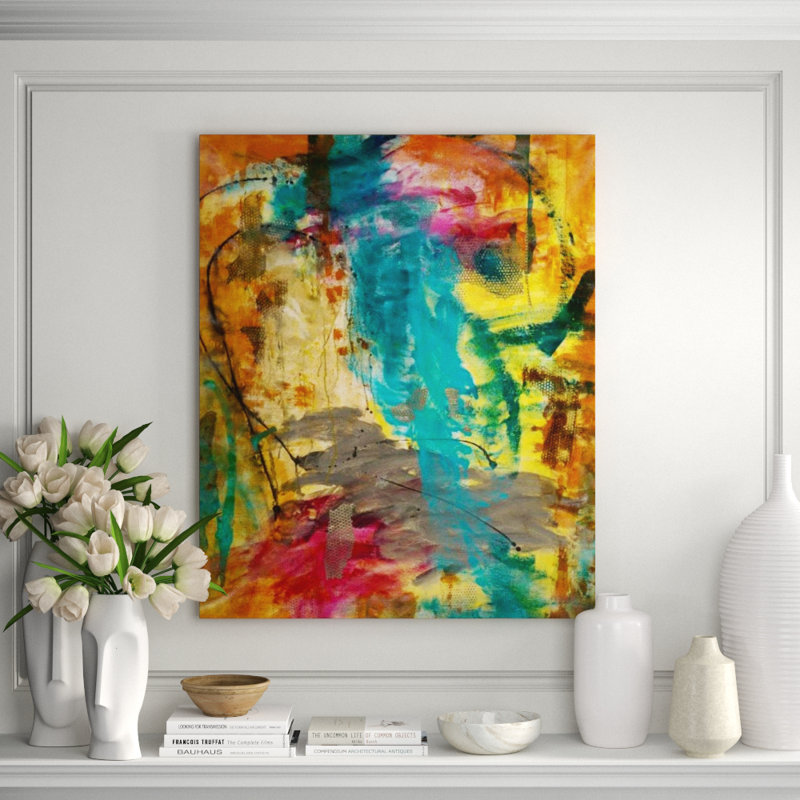 Pure Paradise Print by Ann Golumbuk, 66" H x 54" W, Image Brush Gel