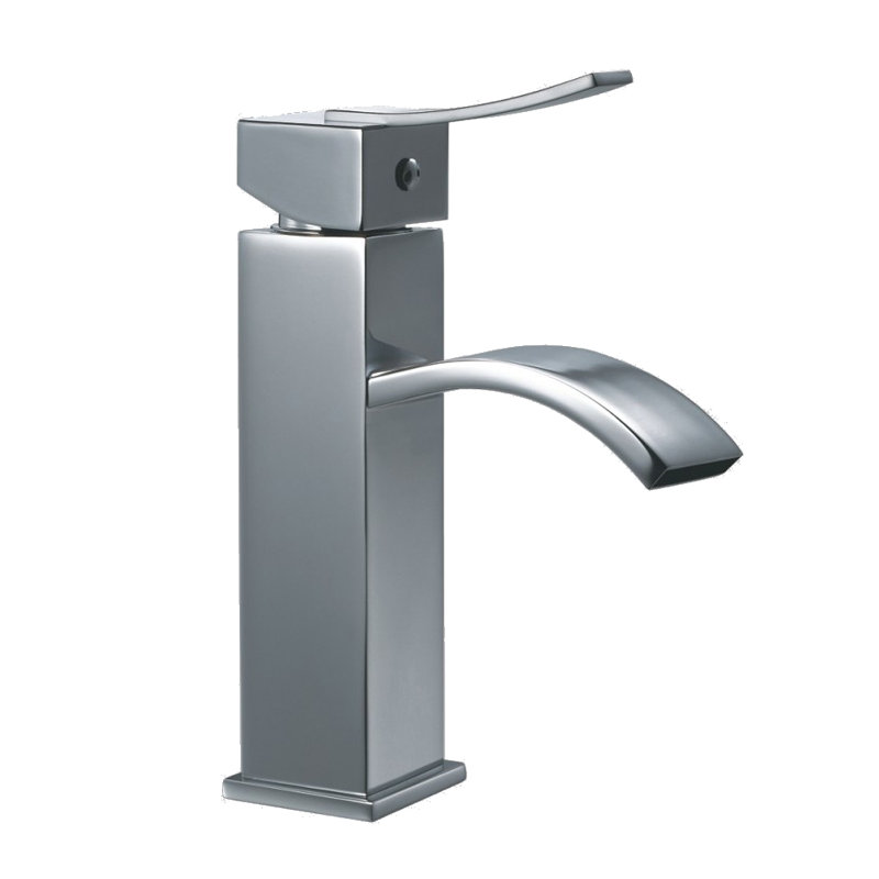 Single-Hole Single-handle Bathroom Faucet with Drain Assembly, Chrome