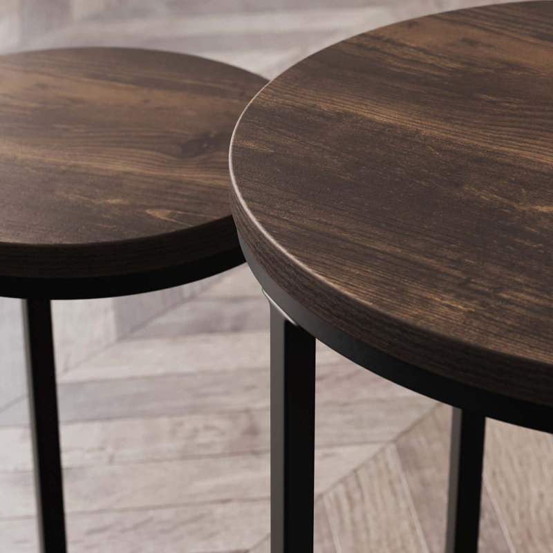 Nesting Tables, Nutmeg Black /Black 