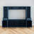 Entertainment Center For Tvs Up To 70", TV Stand With Bookcase & Adjustable Shelves, Storage Drawers And Cabinets, Transitional, Living Room