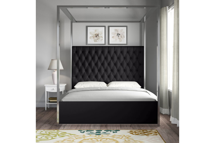 Pamala Upholstered Canopy Bed