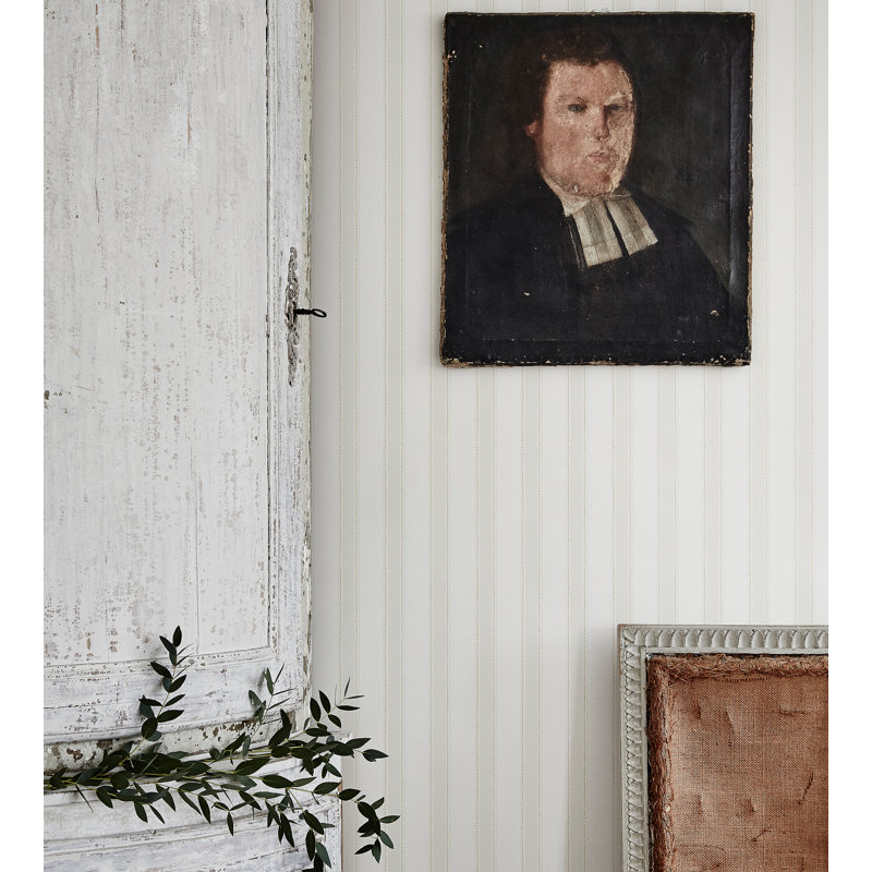 Arv Striped Wallpaper Roll by Studio Sandberg, Light Gray