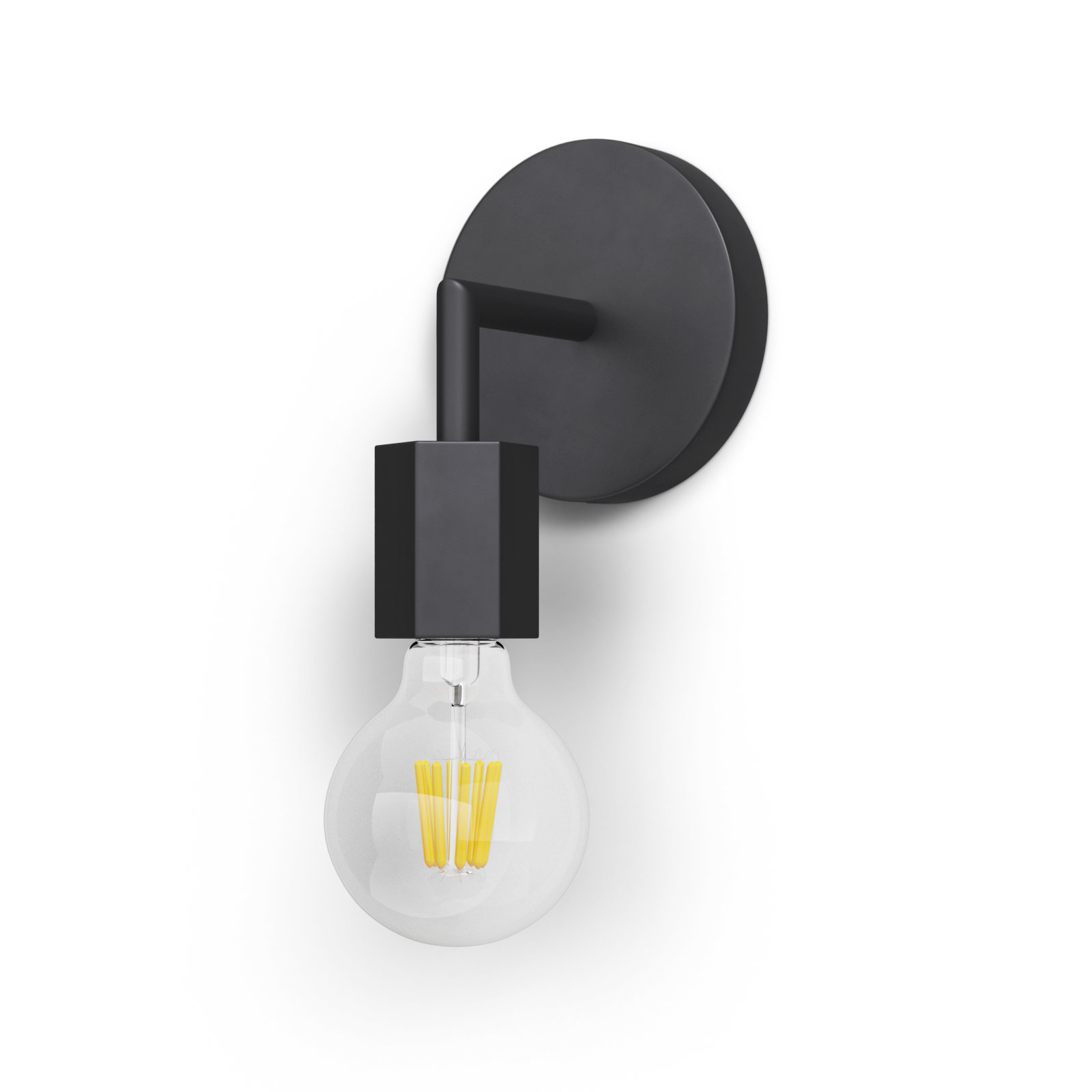 Jodi 1 - Light Dimmable Armed Sconce, Black