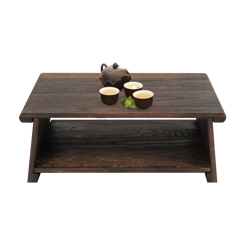 19.7" Folding Meditation Table Floor Table Antique Tea Table Japanese-Style Tatami