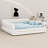 Platform Bed Frame Upholstered with USB Charging Station and 2 Storage Drawers-183763880