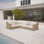 Ensemble modulaire de patio en osier pour 6 personnes avec coussins Eloisa