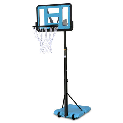 Utiliser pour un système de but de basketball portatif avec panneau de basketball de 28 po à hauteur réglable de 4,8 à 7,7 pi avec base stable et roues
