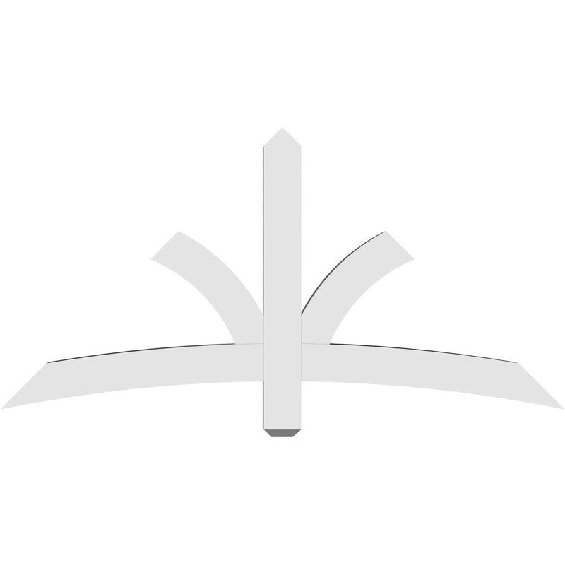 Support pour pignon Davenport, H 30 po x l 60 po (pas: 12/12), P 4 po x F 4 po, PVC