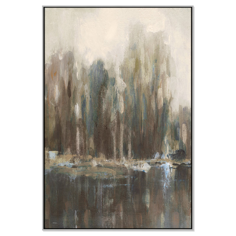 «Daily Reflections I - Landscape Version Print» par Carol Robinson, Argent argent, H 61,5 po x l 41,5 po