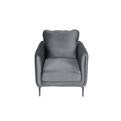 Accent Chair, Armchair With Metal Legs