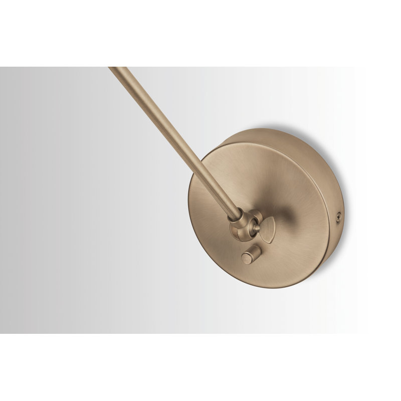 Eleni 1-Light Plug-in Optional Swing Arm, Aged Brass