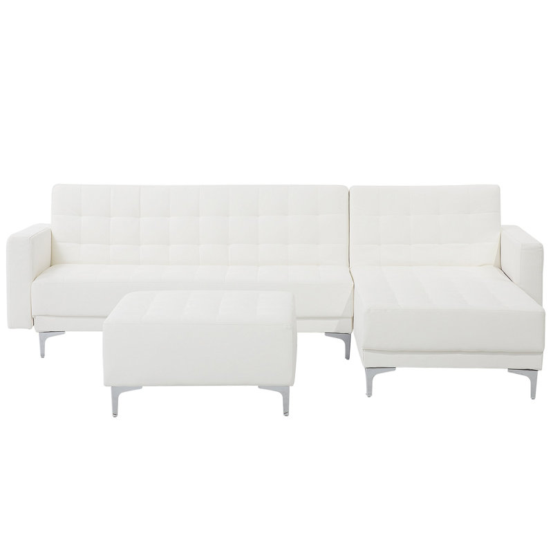 Finnegan 5 Seater Faux Leather Sofa Bed