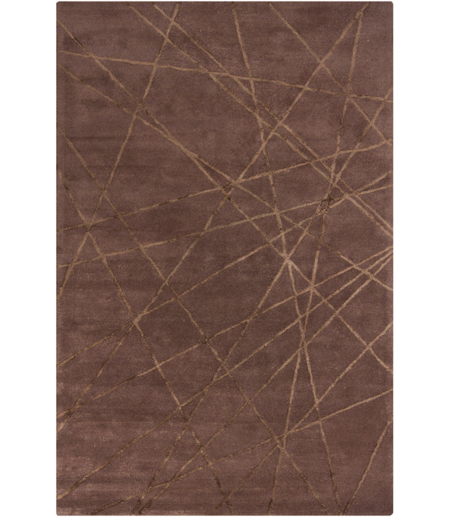 Tapis brun géométrique Lee-Yin