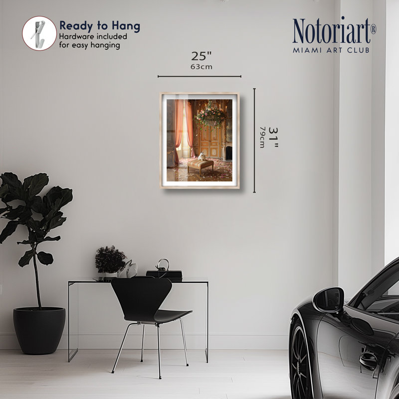 Décoration murale chambre Fluffy Bunny I Shadowbox Print par Notoriart, cadre en chêne naturel, 24 x 30, 31"H x 25"W