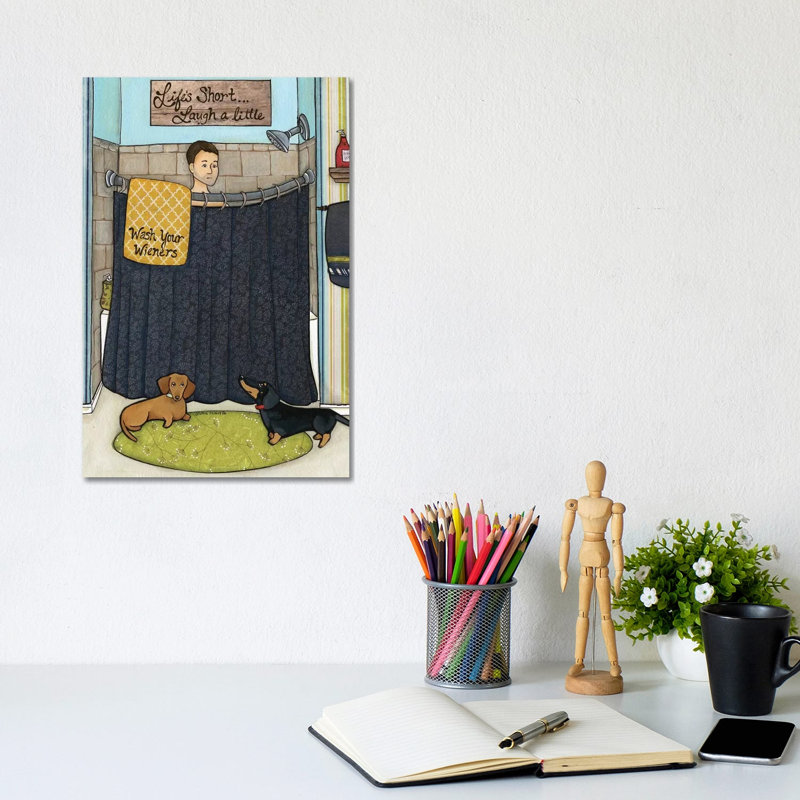 Laugh A Little by Jamie Morath - Wrapped Canvas Print, 20.32 cm H x 30.48 cm W