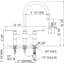 Armstrong™ Pull Down Bridge Faucet With Accessories-55250775