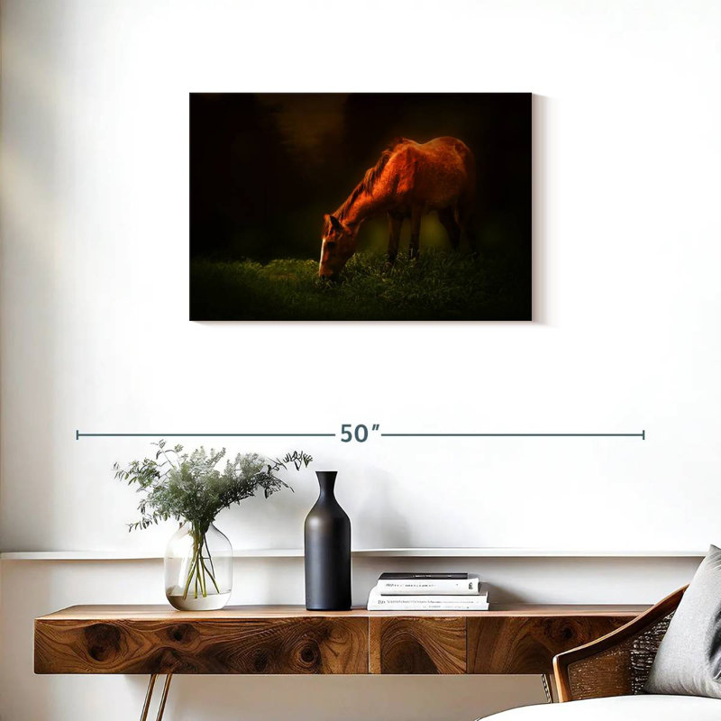 Brampt Grazing Horse, 20" H x 30" W