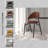 Dearmond Upholstred Leather Modern Dining Chair Open Back Cozy Accent Chair With Metal Legs-1530818407-1490157066
