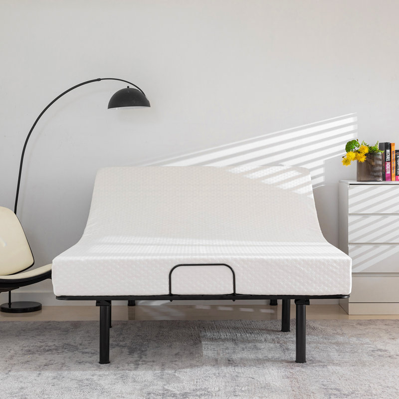 Base réglable de 15 po avec télécommande câblée et réglage de la tête - Sleep by Wayfair ™, Double