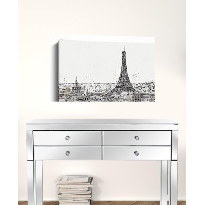 Art mural monochromes sur les toits de Paris