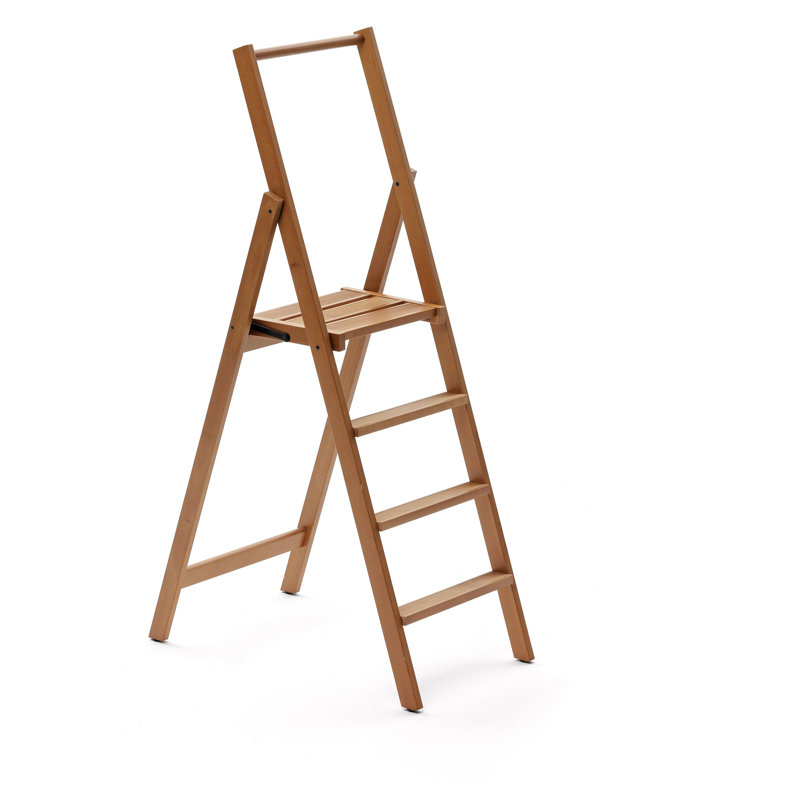 Bella 4 - Step Wood Folding Small Step Ladder
