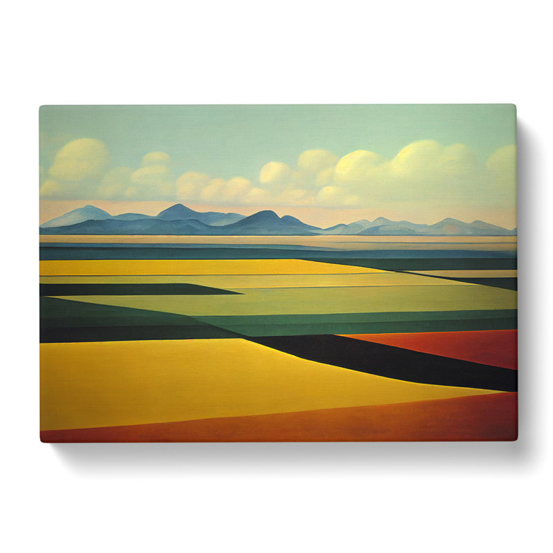 Fantastic Spring Meadow Landscape - Wrapped Canvas, 35cm H x 50cm W x 3cm D